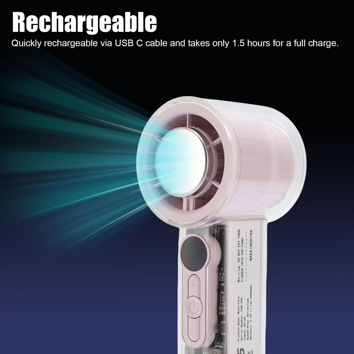 🔥 Limited Summer Deal!❄️Bladeless Portable Refrigeration Fan