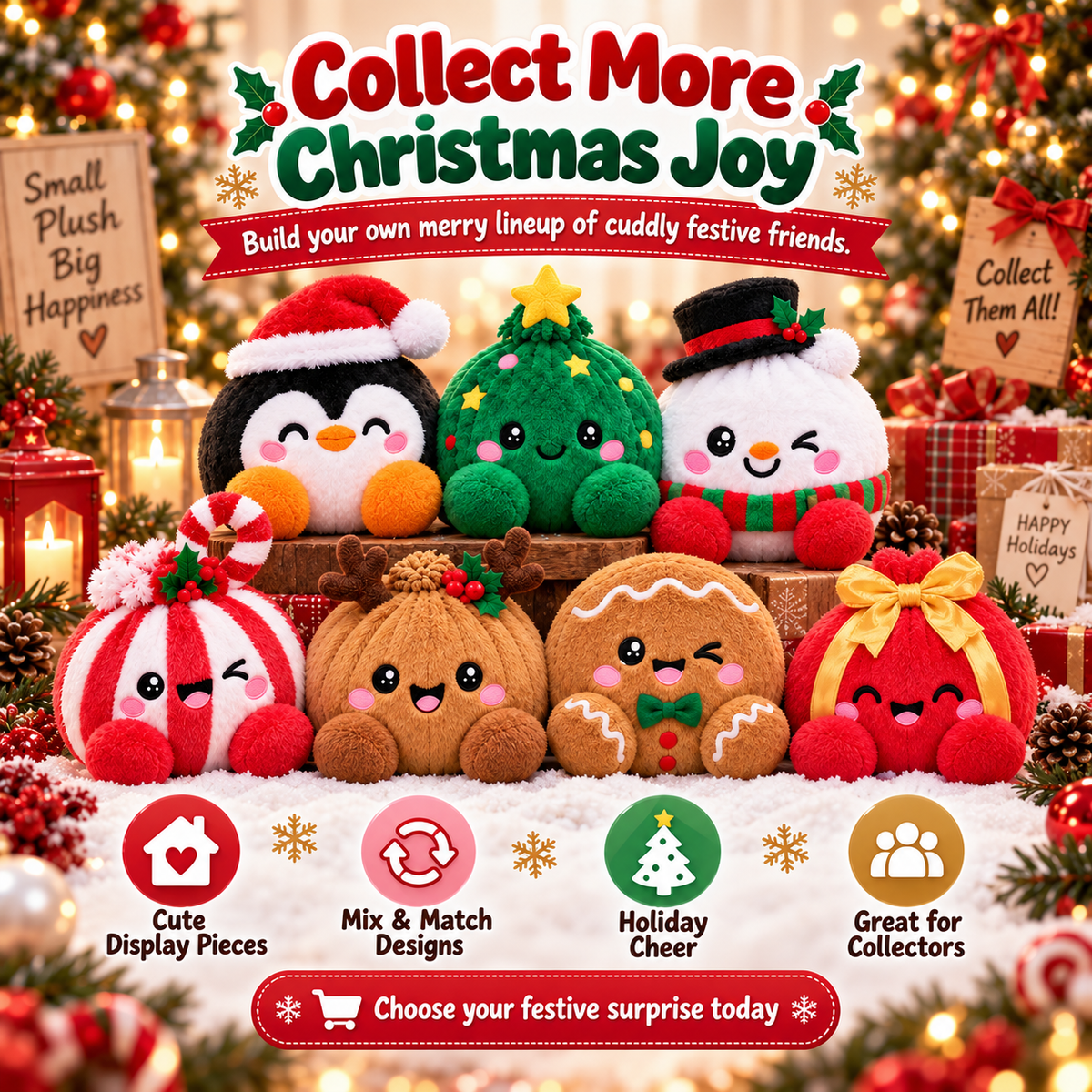 🎉Christmas Bao Plush Mystery Collection – Cute Holiday Plush Surprise