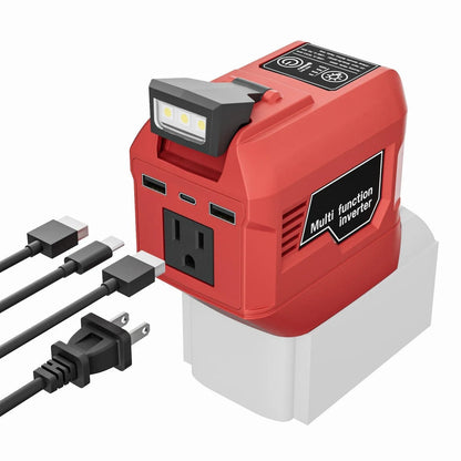 ⚡250W Portable Power Converter – Use Your Tool Battery as 220V AC Power