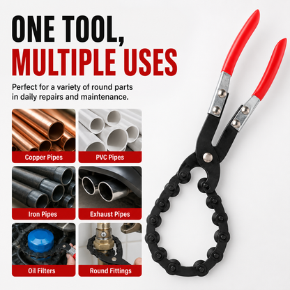 🔥Exhaust Cutter, Cuts 3/4" to 3-1/4" Pipe, Durable Chain Cutter Tool