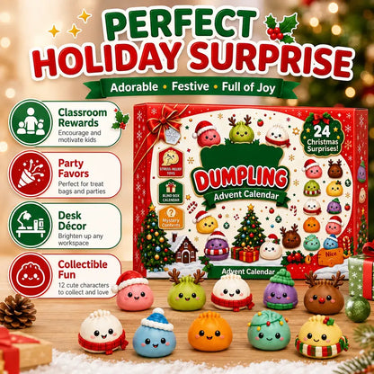 🥟 Dumpling Squishy Advent Calendar – 24 Days of Cute, Squeezable Surprises