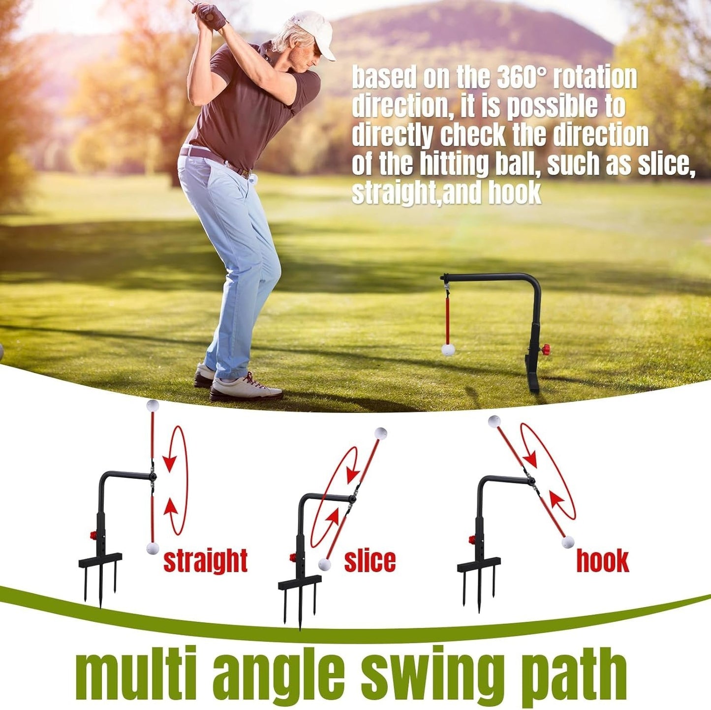 🏌️‍♂️ Real Impact Golf Swing Trainer – Practice Smarter, Swing Better（Free Shipping）