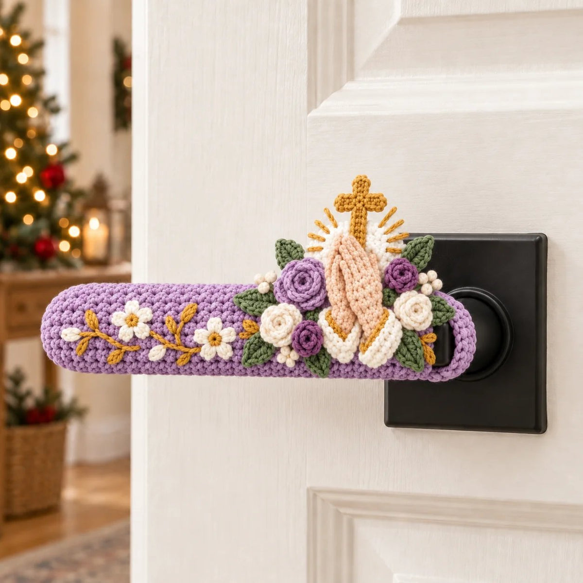 🔥Hand-Crocheted Blessing Door Handle Covers – Warm Handmade Home Decor