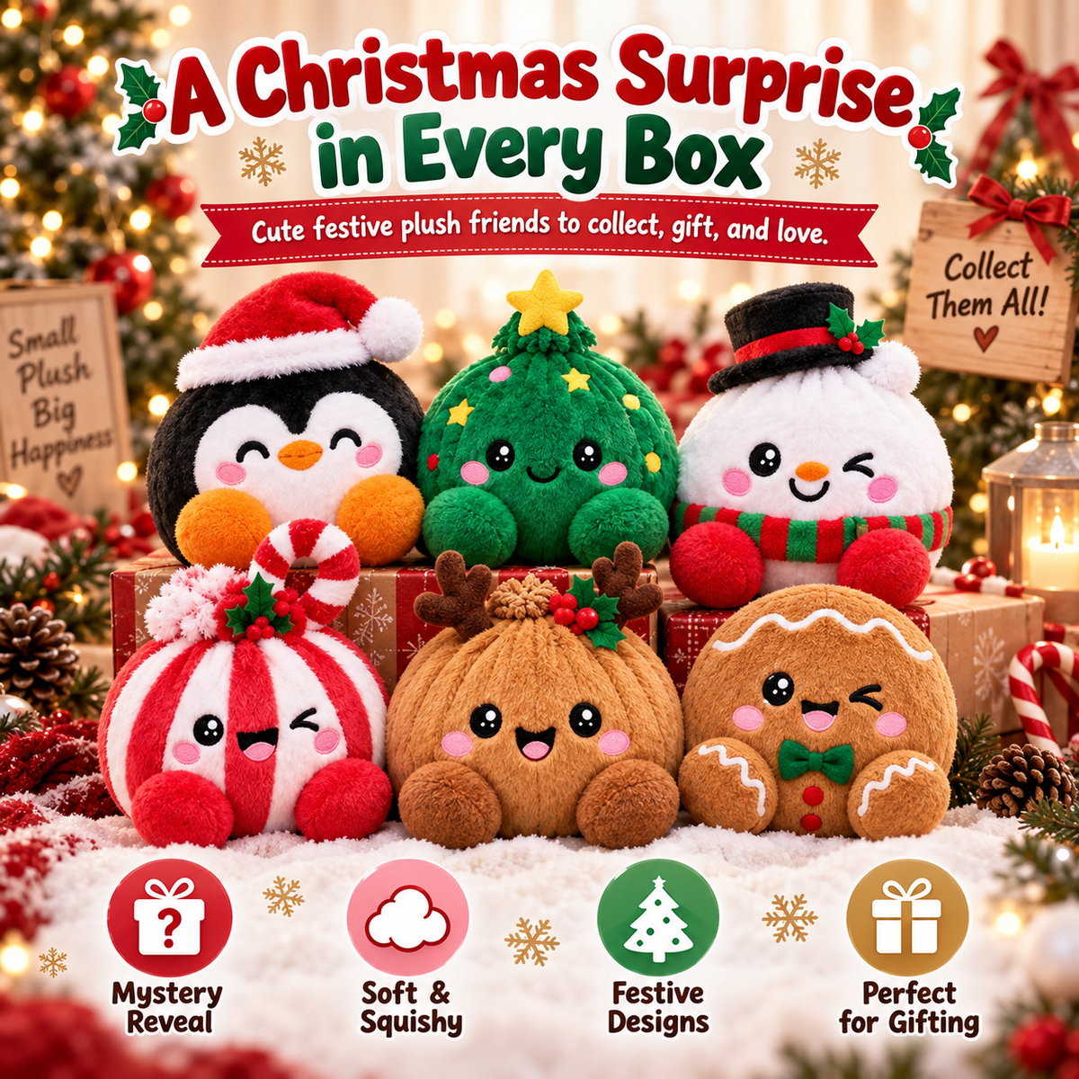 🎉Christmas Bao Plush Mystery Collection – Cute Holiday Plush Surprise