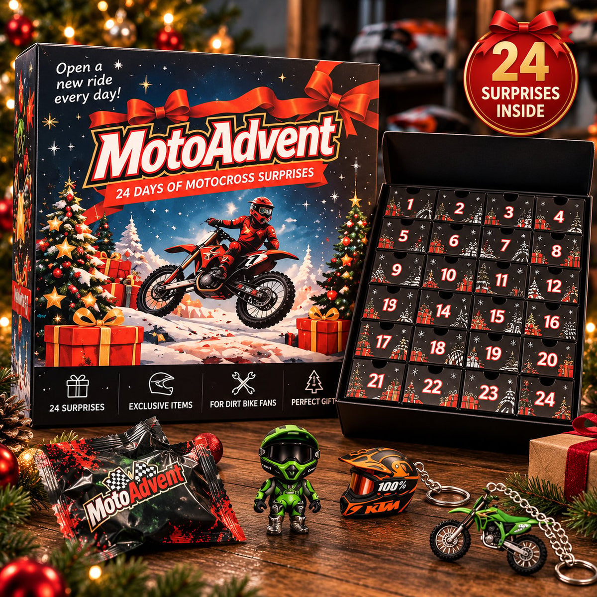 🏍️ 24-Day Motocross Advent Calendar – A New Dirt Bike Surprise Every Day