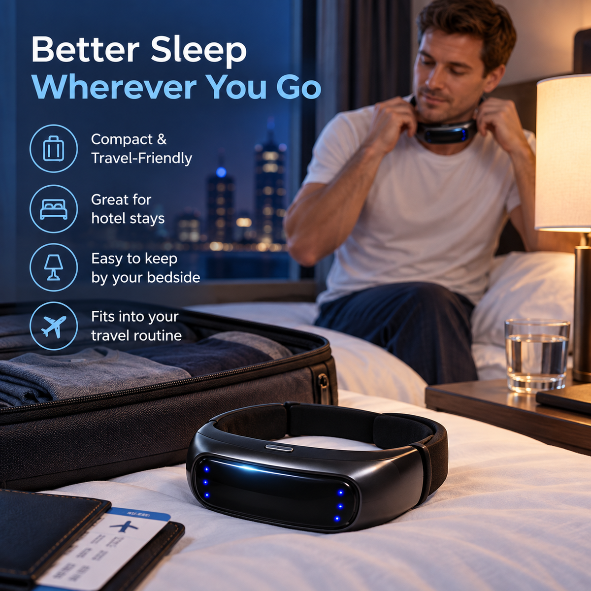 🔥Noomoriey™ Neck Wearable – Simple Bedtime Snoring Support