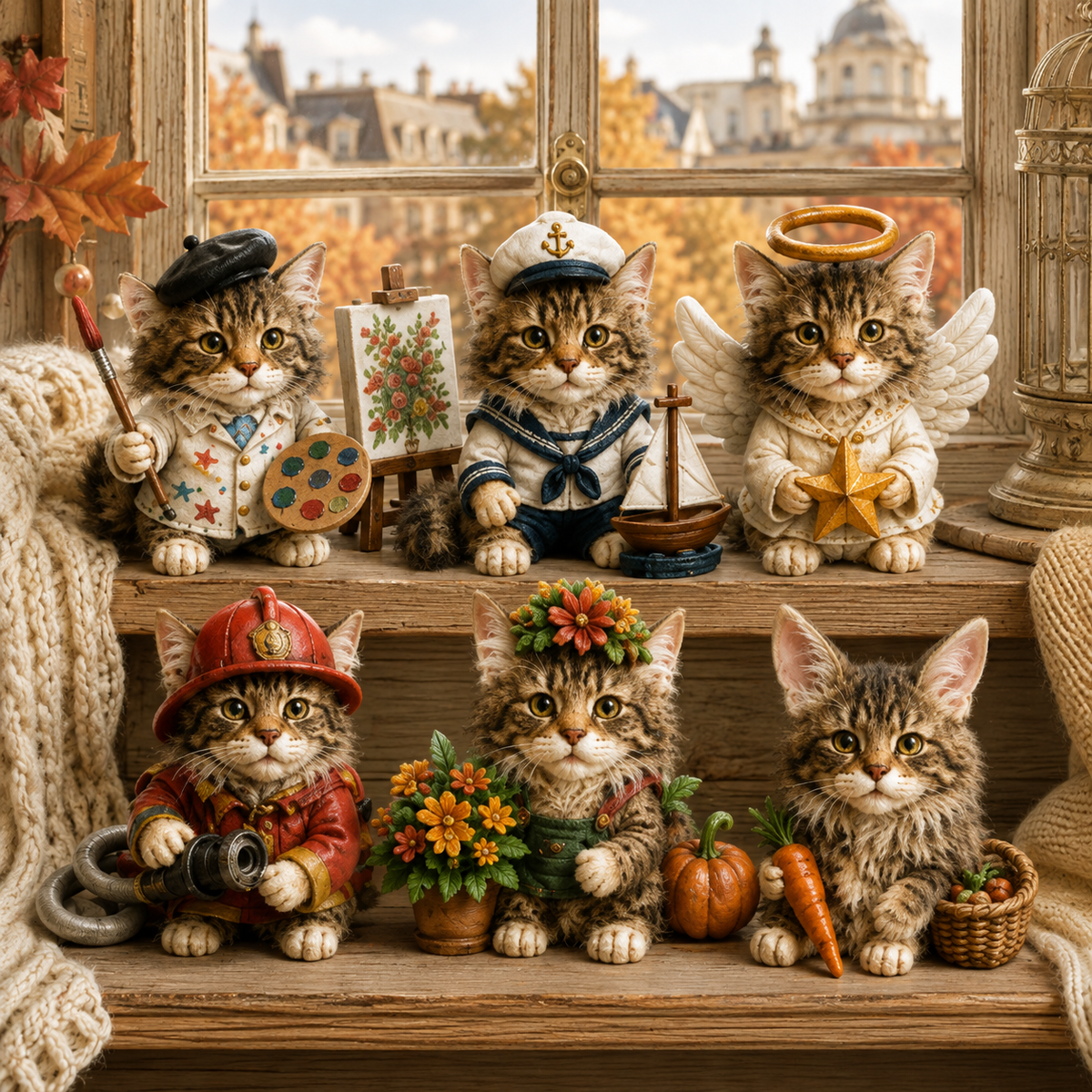 Maine Coon Jobs Advent Calendar 2026 – 24 Days of Unique Collectible Cat Miniatures, Christmas Countdown Gift for Maine Coon & Cat Lovers