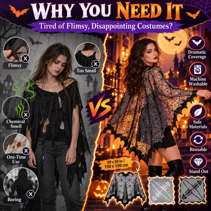 HOT SALE 🦇Women's Dark Magic Cosplay Cape - Safe & Machine Washable 🦇