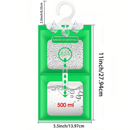 Moisture Absorbers 10 Pack Set, Hanging Closet Dehumidifier Bags, Humidity Packs, Desiccant, Closet Dehumidifiers With Fragrance Free