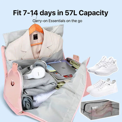 ⚡2-in-1 Convertible Garment Duffle Bag