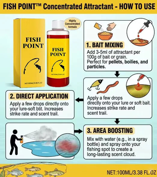 🎣 Concentrated Fish Attractant Liquid – Fast-Acting Red Worm Formula