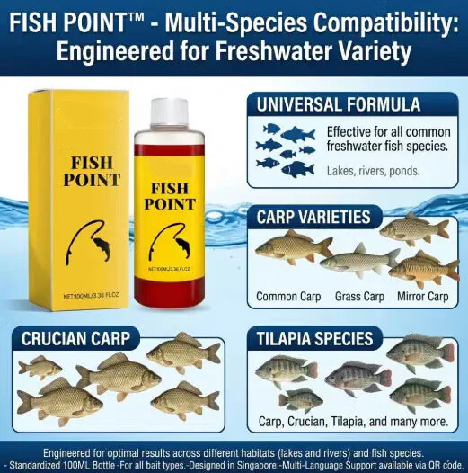 🎣 Concentrated Fish Attractant Liquid – Fast-Acting Red Worm Formula