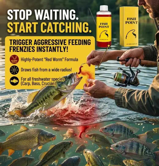 🎣 Concentrated Fish Attractant Liquid – Fast-Acting Red Worm Formula