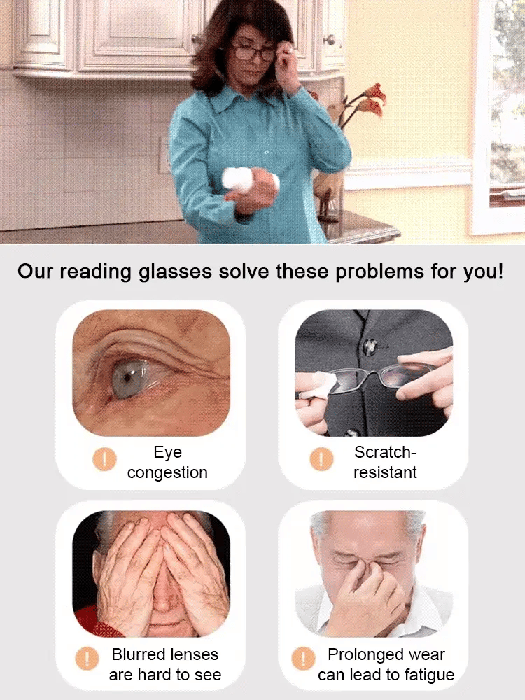 🎁Hot Sale🔥👓Ultra Light Anti Blue Presbyopic Glasses✨