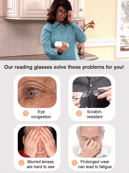 🎁Hot Sale🔥👓Ultra Light Anti Blue Presbyopic Glasses✨