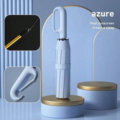 ☔Portable Automatic Folding Umbrella-Windproof Waterproof with Loop Buckle