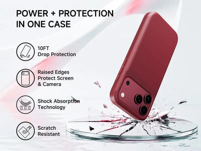 🩷🔋 PinkBird Power Case for iPhone – Slim Battery Case & Portable Power Bank Kit ⚡