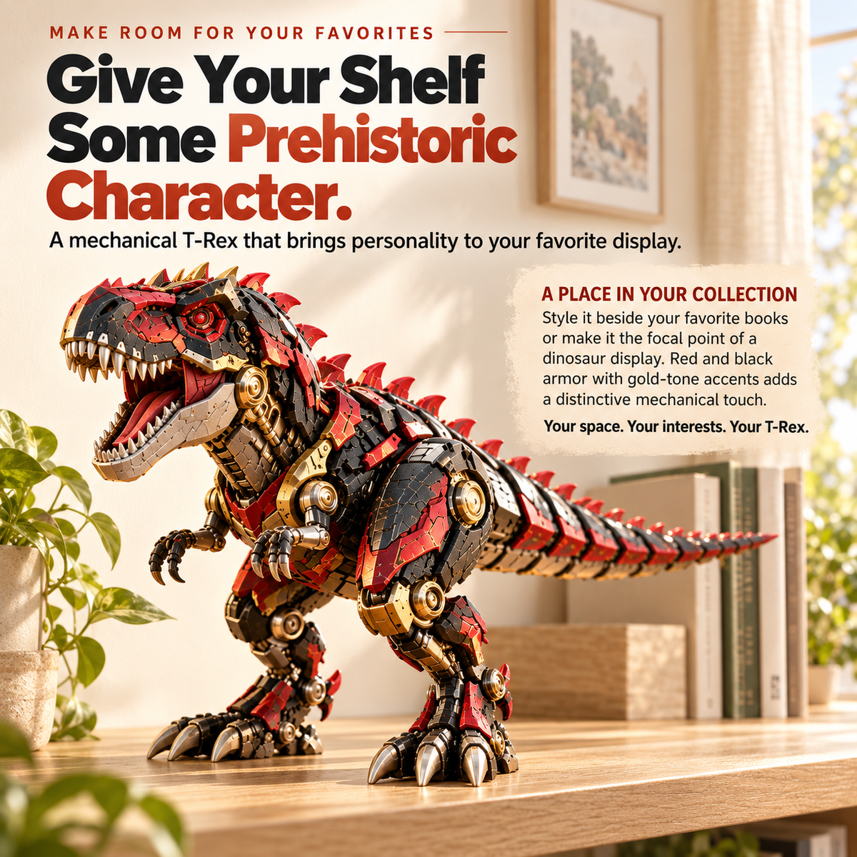 🔴🦖Mechanical T-Rex Egg | Transforming Dinosaur Figure