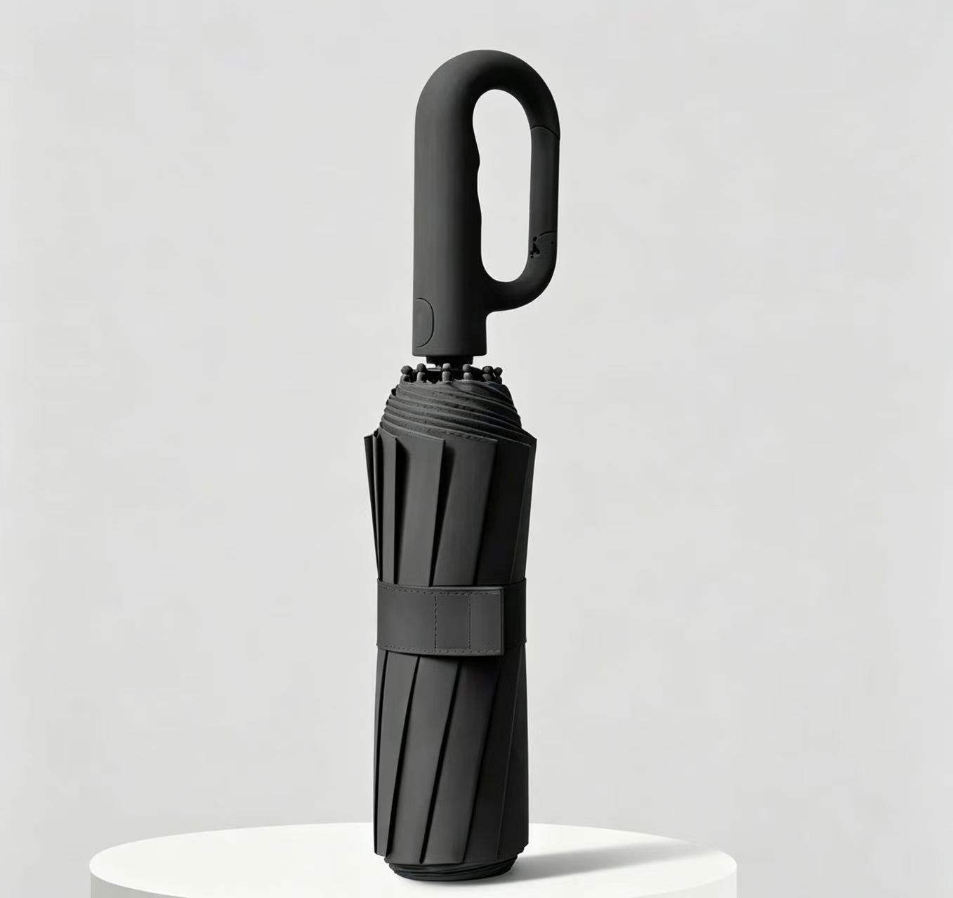 🌂Automatic Folding Umbrella,Portable Rain Umbrella with Loop Buckle, Windproof & Waterproof Umbrella for Men & Women