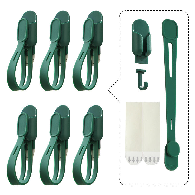 🎄 6-Pack Adjustable Christmas Wreath Hangers – No-Drill Peel & Stick Holiday Hooks ✨