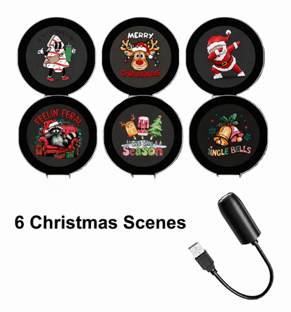 💡New HD Christmas Projector – 6 or 10 Festive Scenes