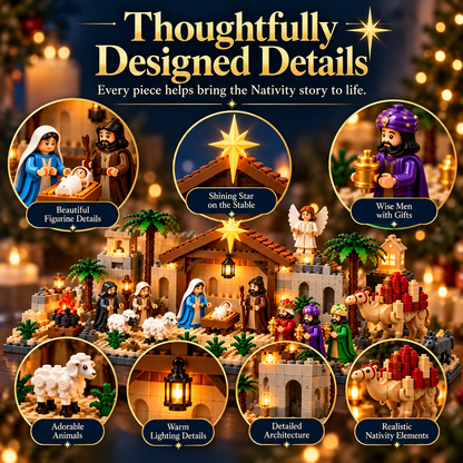 🎄 Nativity Building Advent Calendar ✨| 24 Daily Builds to Create a Complete Christmas Scene 🧱