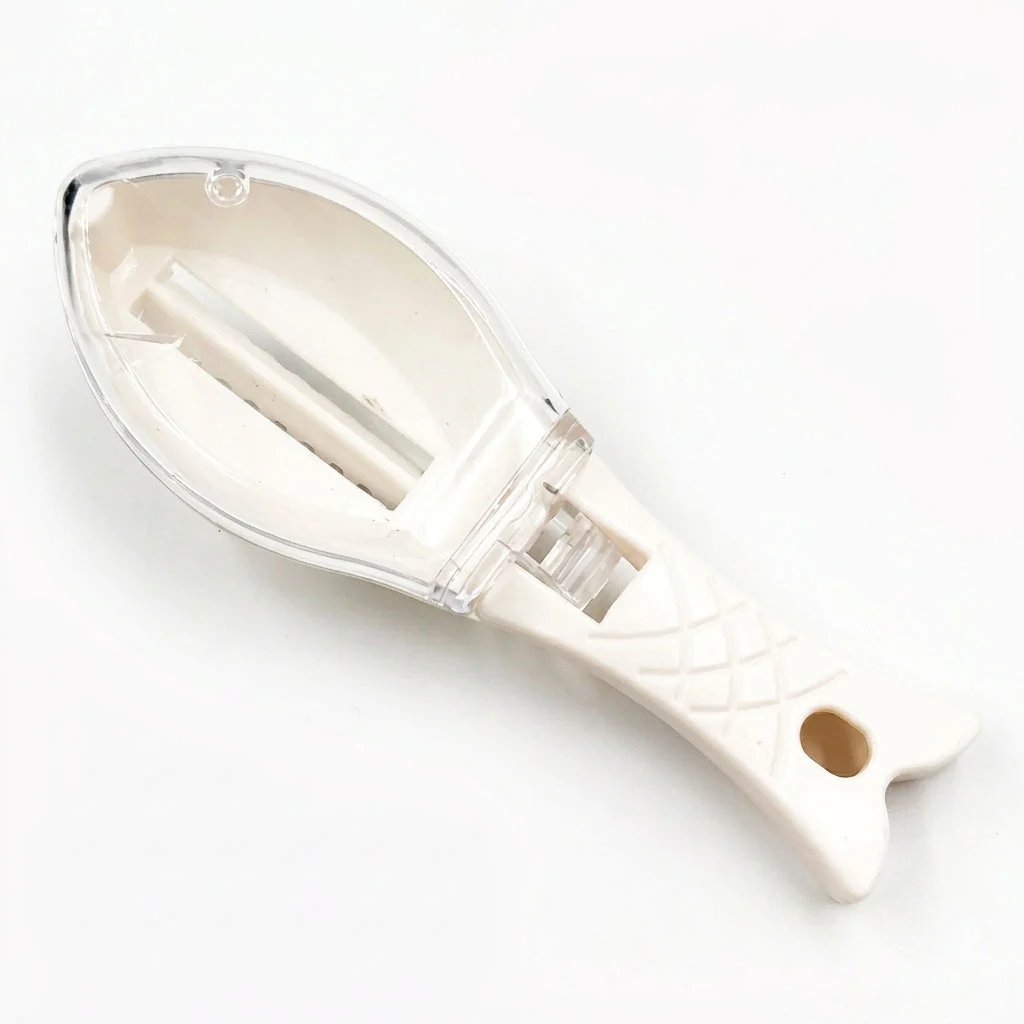 🐟 Mess-Control Fish Scaler with Collection Lid