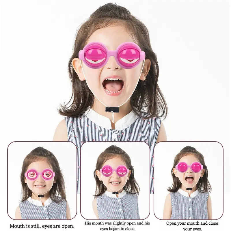 Fun and quirky glasses, suitable for children, creative prank toy, Easter, Christmas, and birthday gift, novelty and funny gadget, game accessory, suitable for party supplies.