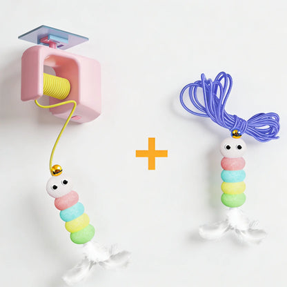 🔥Interactive Cat Toys, Echargeable HangingDoor Cat Toy with Replacement Toy and Elastic Rope, Automatic Electric Flying Feather Cat Toy for Chase Exercise Enrichment Stimulation, Durable Safe Hanging Toy for Bored Kittens Adult Multi Cat Households teaser