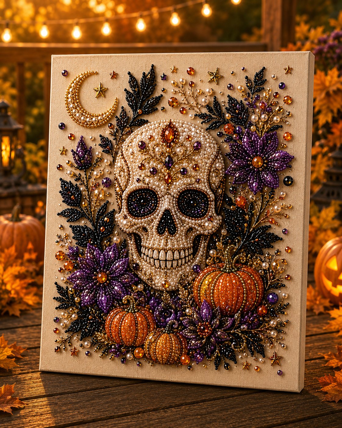 ⚡Halloween Pearl Art DIY Kit – Turn Tiny Pearls into Spooky-Cute Magic