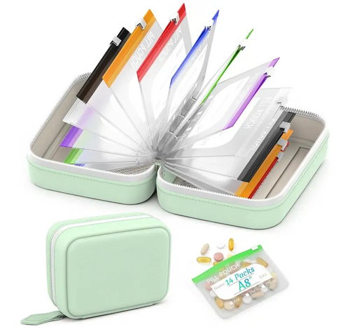 🔥Last Day 50% OFF - 💊The Ultimate A8 Waterproof Binder Pill Pouch Set