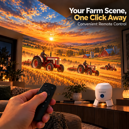 🎁Last day 49% off|🚜Tractor & Farm Scene Room Projector – Wall & Ceiling Décor for Tractor Lovers