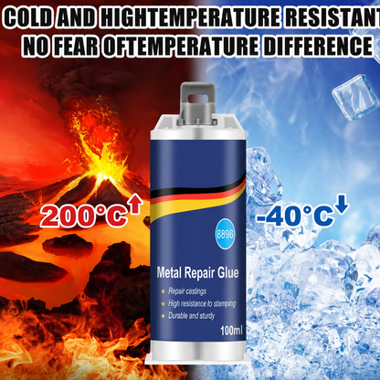 🔧 Heavy-Duty AB Metal Repair Glue – Fill Cracks, Holes & Damaged Metal