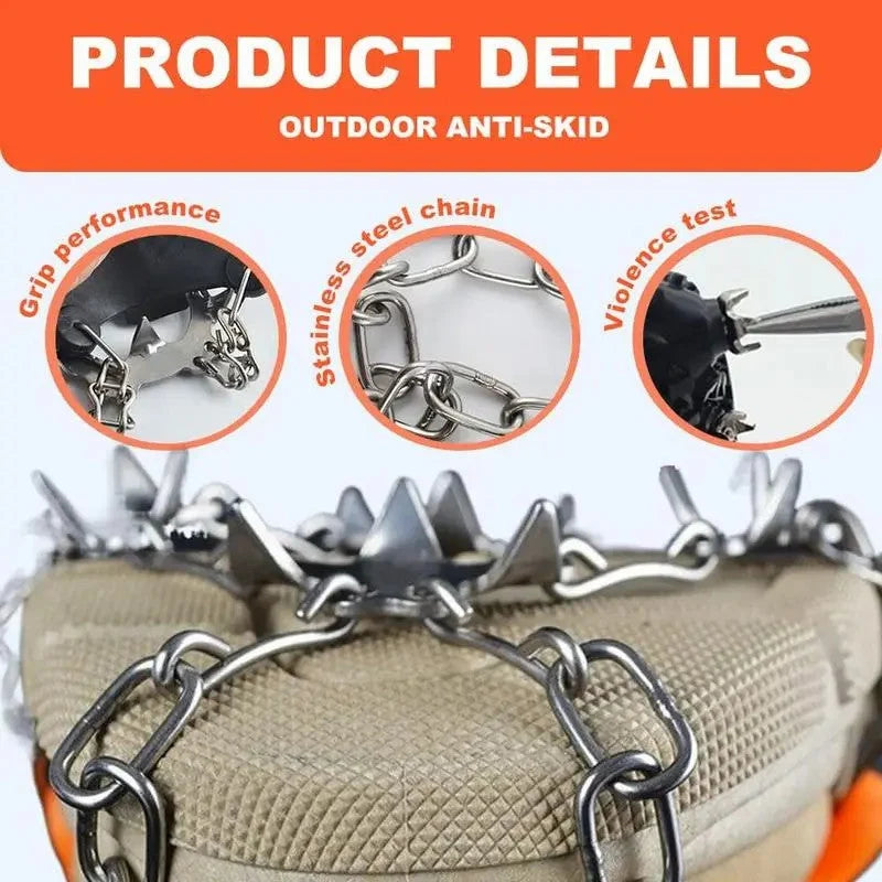 ❄️ Ice Cleats for Shoes & Boots – Anti-Slip Snow Traction Grips