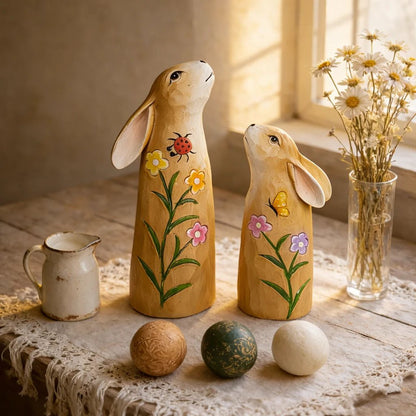 🔥Easter Hot Sale 49% OFF -Hand-Painted Spring Bunny Figurines