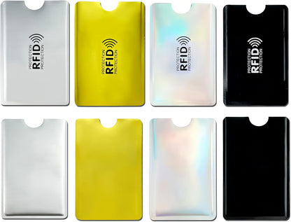 8 Pack RFID Blocking Sleeves for Credit Cards