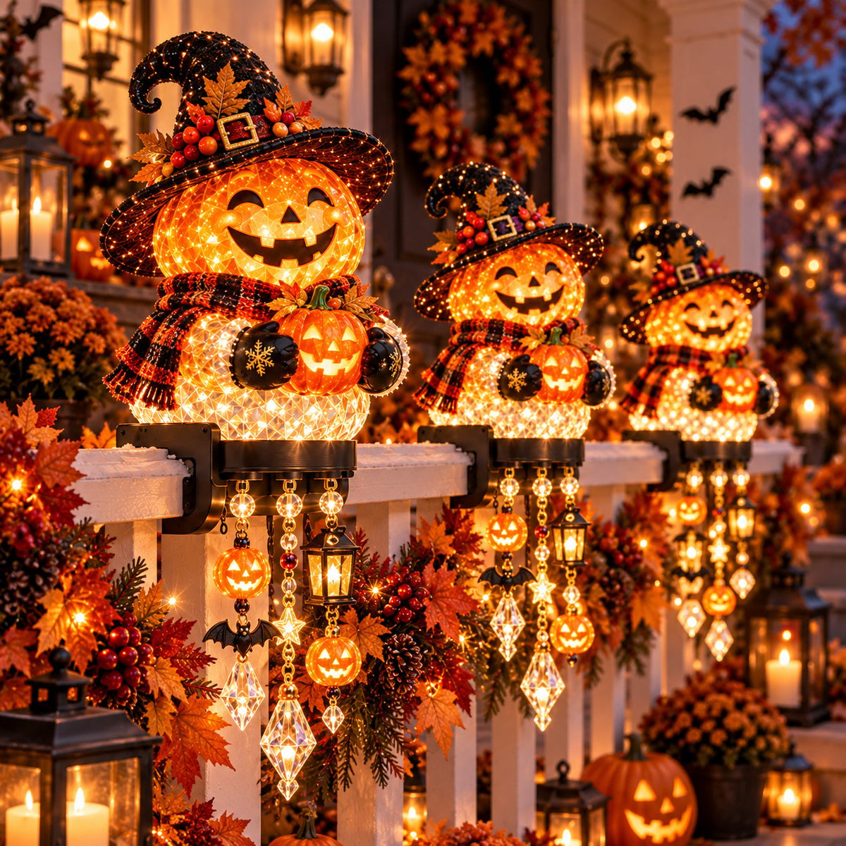 🎃Halloween Porch Magic Cascade Railing Lights
