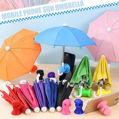 ☀️ Phone Umbrella – Suction Cup Stand with Sun Shade, Anti-Glare, Heat Protection