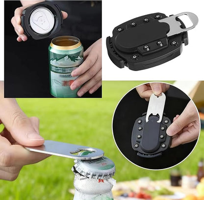 2 in 1 Can Opener and Bottle Opener Kitchen Tool for Soda Beer Cans Easy Open Handheld Portable Can Opener