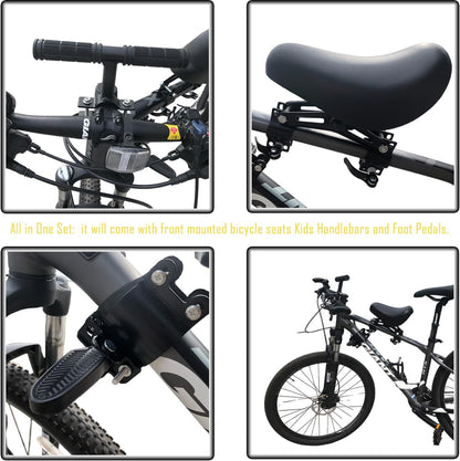 🚲Front-Mounted Kids Bike Seat Set