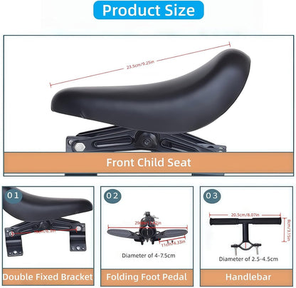 🚲Front-Mounted Kids Bike Seat Set