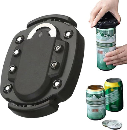 2 in 1 Can Opener and Bottle Opener Kitchen Tool for Soda Beer Cans Easy Open Handheld Portable Can Opener