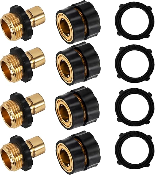 💧 Universal Quick Connect Pro Garden Hose Fittings – Heavy-Duty Reusable Premium Rust-Proof Hose Coupler Set 🛠️