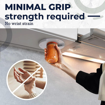 🫙 EZ Off Jar Opener – Under Cabinet, One-Handed, for Seniors & Weak Hands