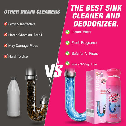 🫧Foaming Drain Cleaner 2-Pack | Sink & Drain Deodorizer