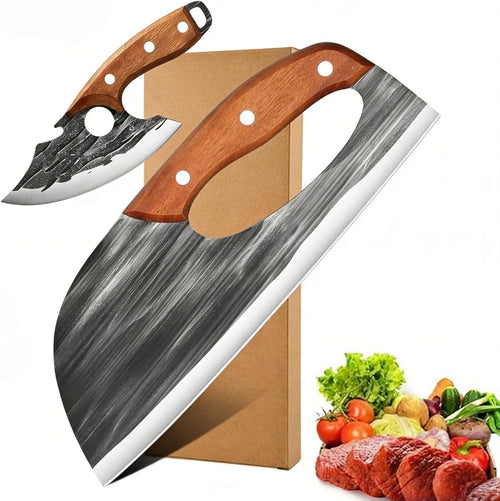 🔥Buy 1 Get 1 Free🎁Premium 2-Piece Kitchen Knife Set – Hand-Forged