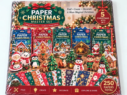 🧘Relaxing & Beginner-Friendly- 3D DIY Paper Christmas(💕Step-by-Step Guide Included)