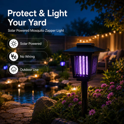 Last Day 49％OFF🌙 Solar Mosquito Zapper Light 2-in-1 UV Bug Killer & Outdoor Garden Lamp