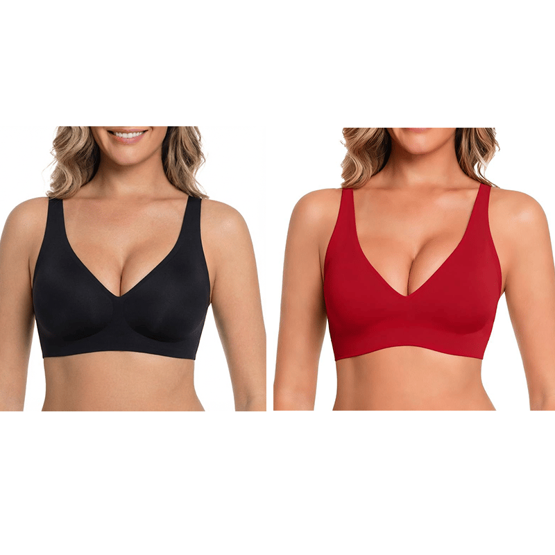 🎁Last Day Buy 1 Get 1 Free🔥Super Firming Wire-Free Push Up V-Neck Bra