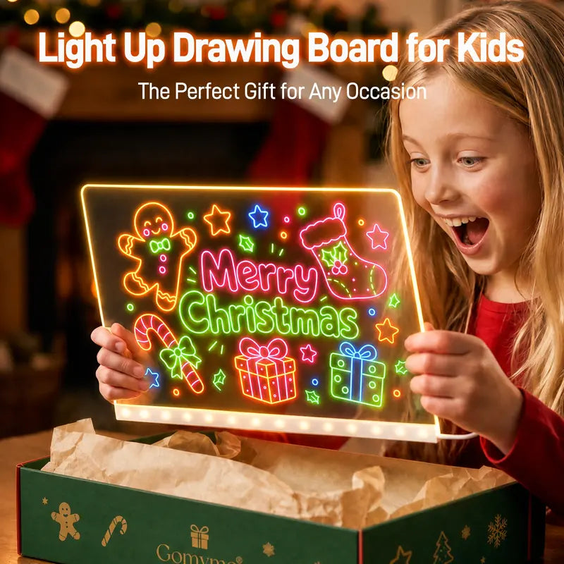🎨🖌️LED Drawing Board for Kids with Light Effects✨